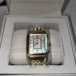 A Michele Women\'s Deco II Mid Gold Diamond 26mm Watch mww06i000007 MICHELE Women main image 3